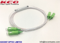 2*2 μίνι συνδετήρας 0.9mm θραυστών SC/APC οπτικών ινών PLC μήκος 1.0m για FTTH FTTA