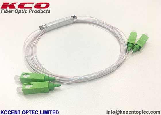 Κίνα 2*2 μίνι συνδετήρας 0.9mm θραυστών SC/APC οπτικών ινών PLC μήκος 1.0m για FTTH FTTA εργοστάσιο