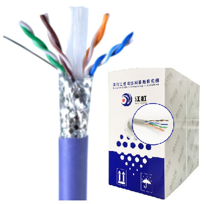 200m/Roll 100m/Roll Copper Clad Aluminium Cat6 Sftp Cat6a Cable PVC PE Sheath